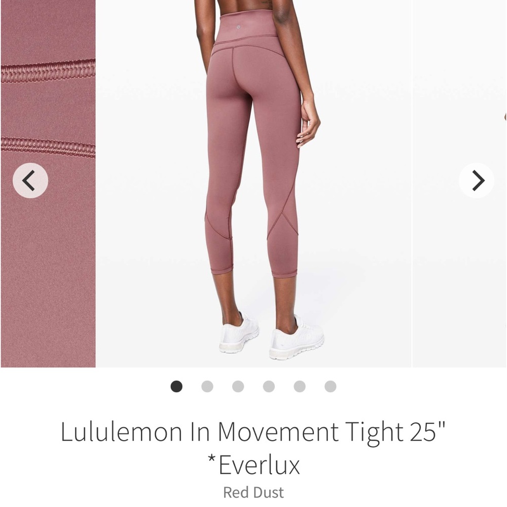lululemon // In Movement Tight 25" - Red Dust